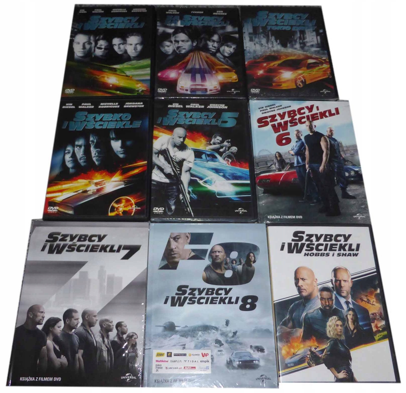 Szybcy I Wściekli kolekcja 8DVD Folia Lerktor
