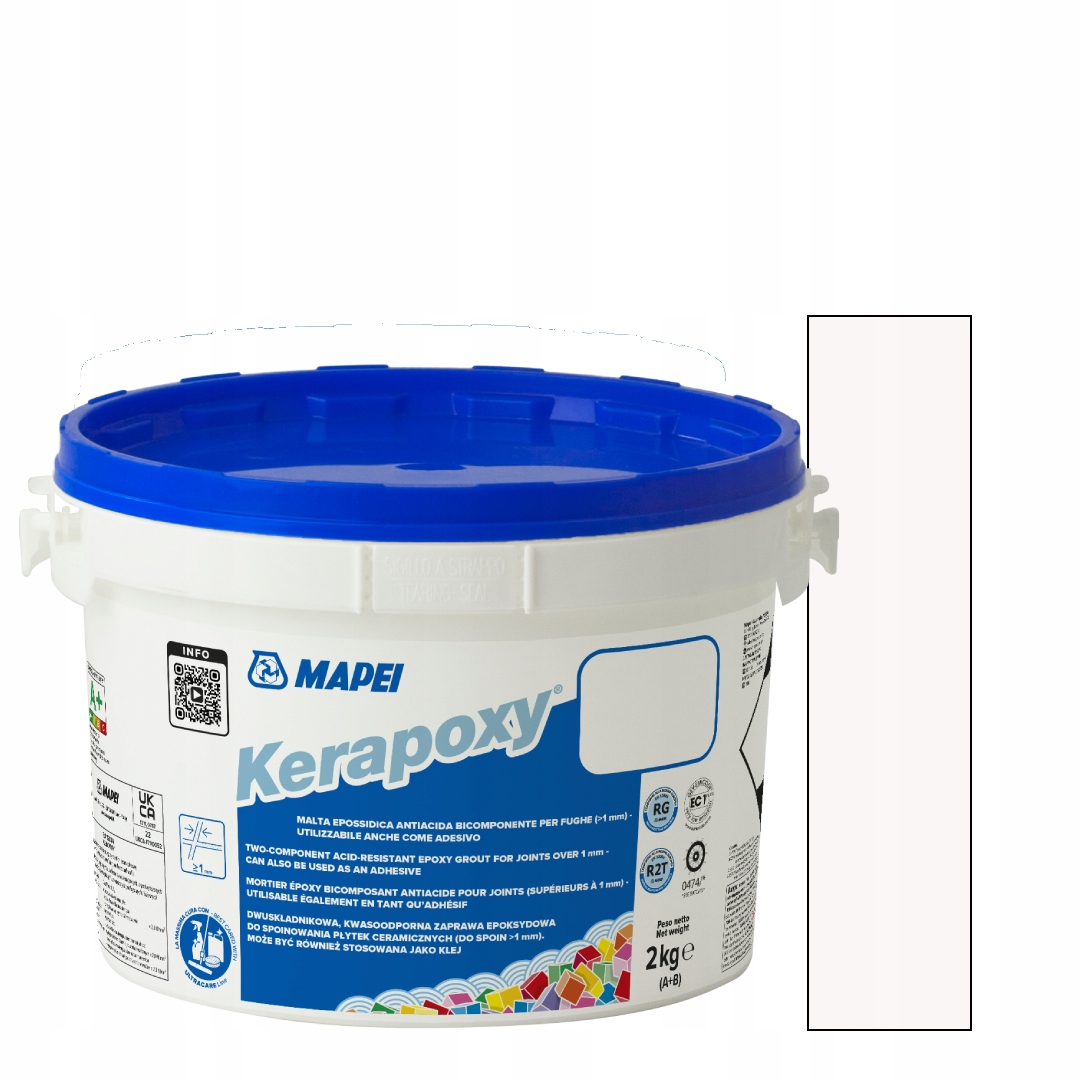 Fuga Kerapoxy epoksydowa biała 2kg Mapei