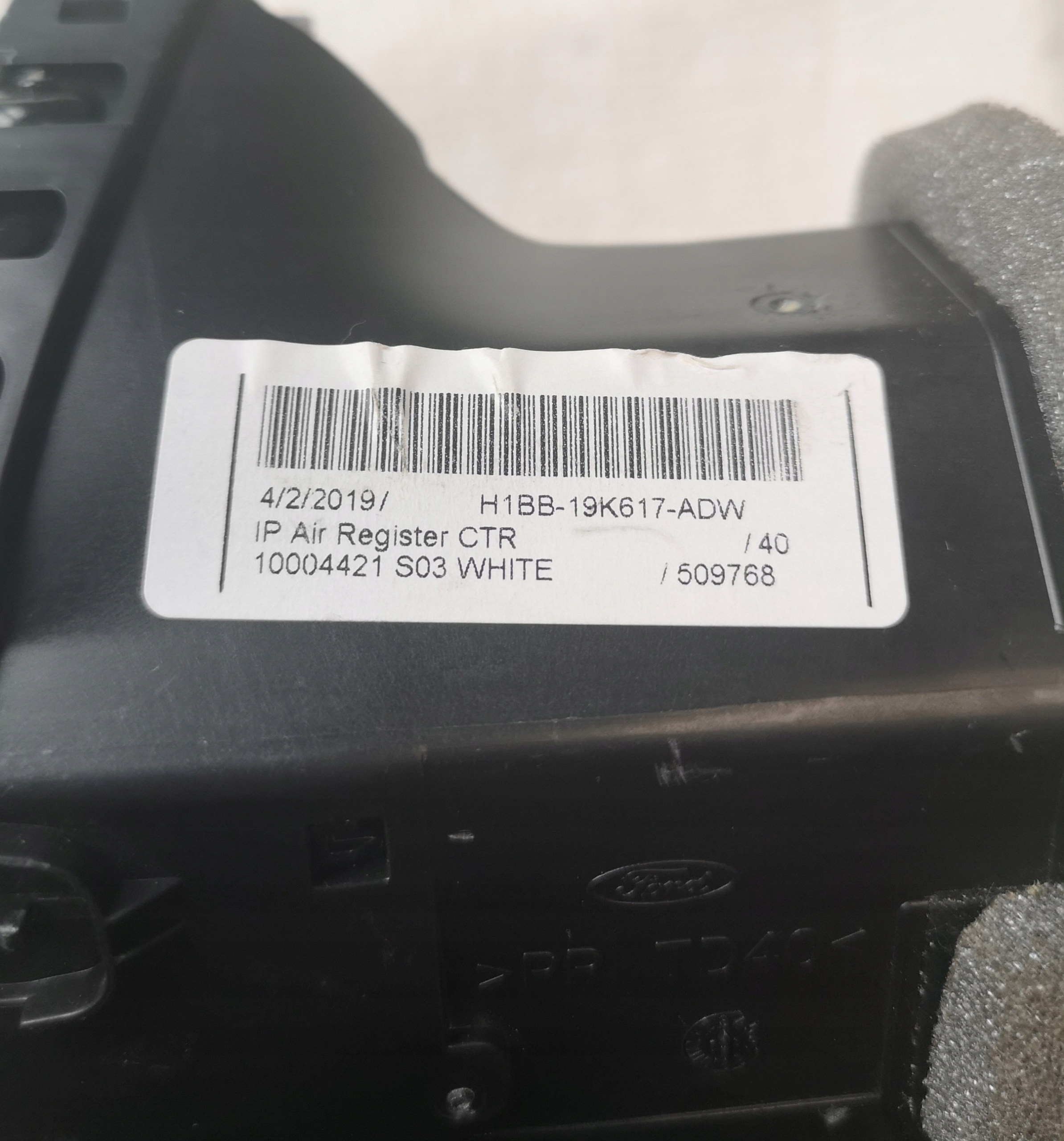 FORD FIESTA MK8 2017-2023 Klima mitte H1BB19H617A