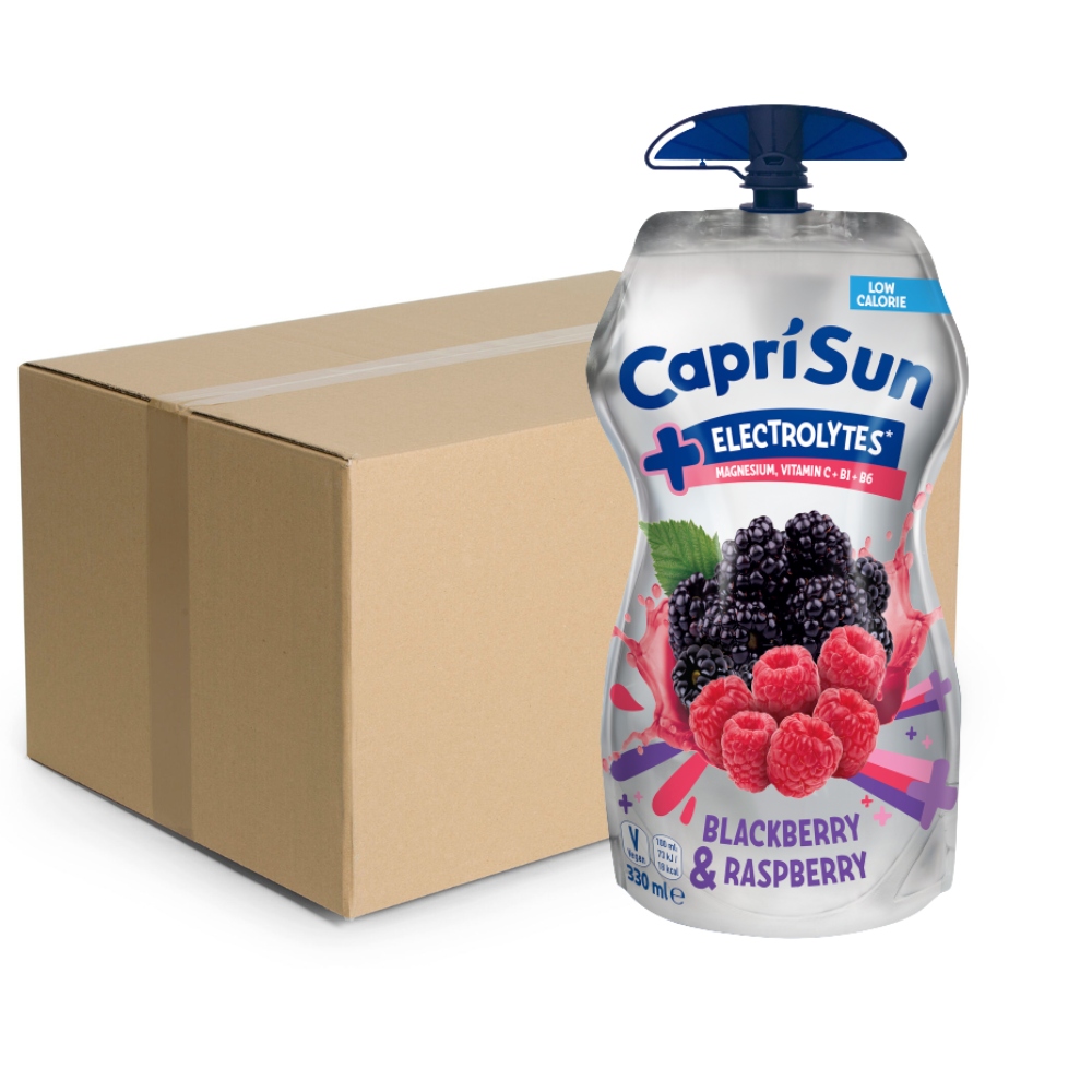 Capri Sun +Electrolytes Blackberry & Raspberry 330 ml x 15 sztuk