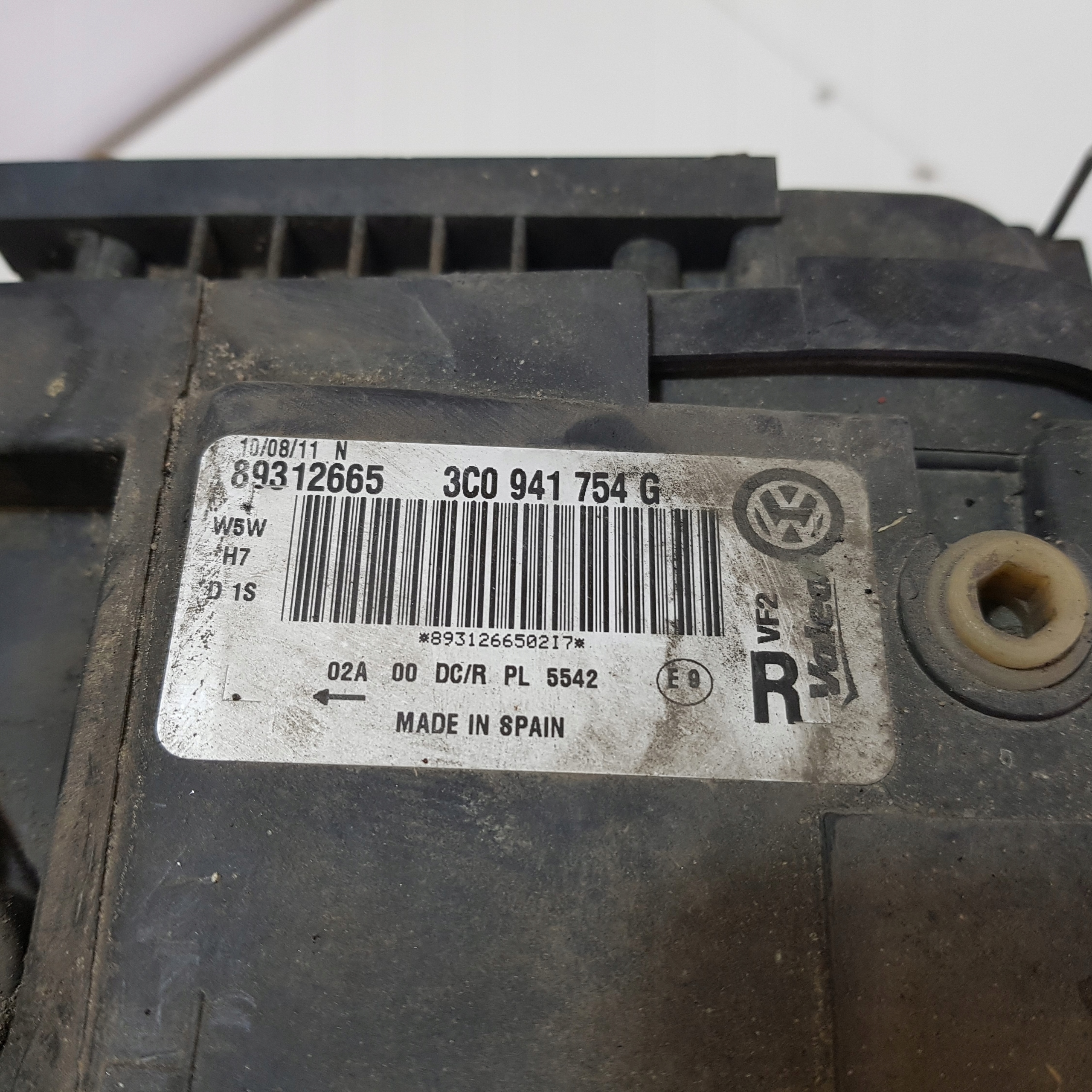 light right front VW PASSAT B6 VALEO BI-XENON 3C0941754G 3D0907391B