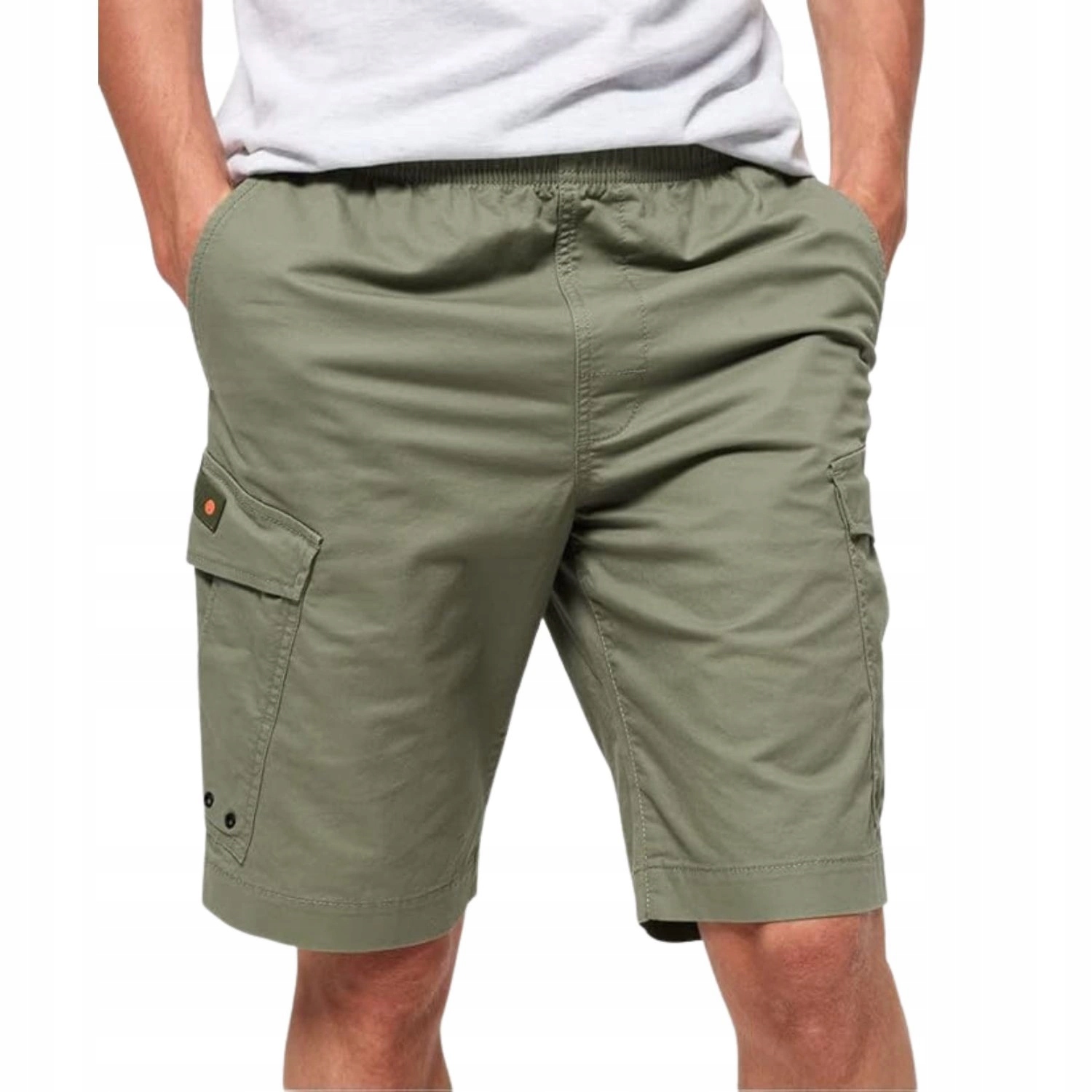 Kraťasy Superdry krátké pánské kapsáče kraťasy khaki vel. W30