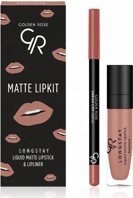 

Golden Rose Matte Lipkit Zestaw do ust Warm Nude