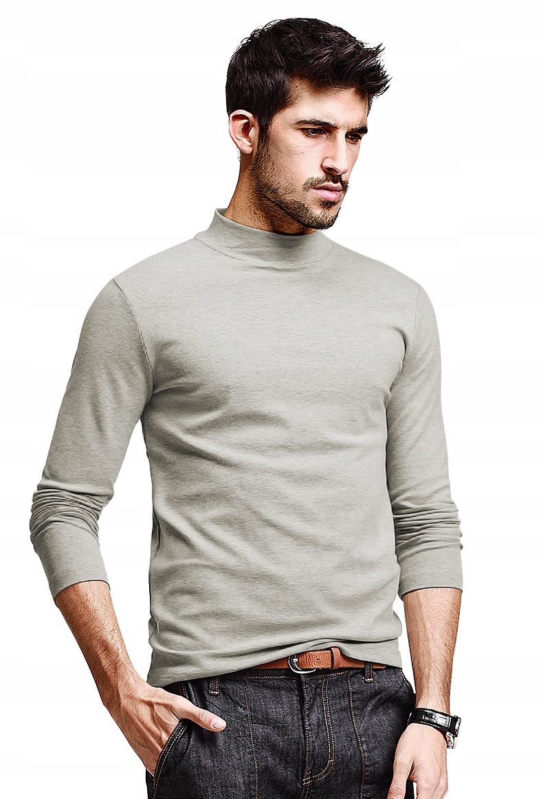 

Elegancki Sweter Półgolf Męski Golf N02 L melanż