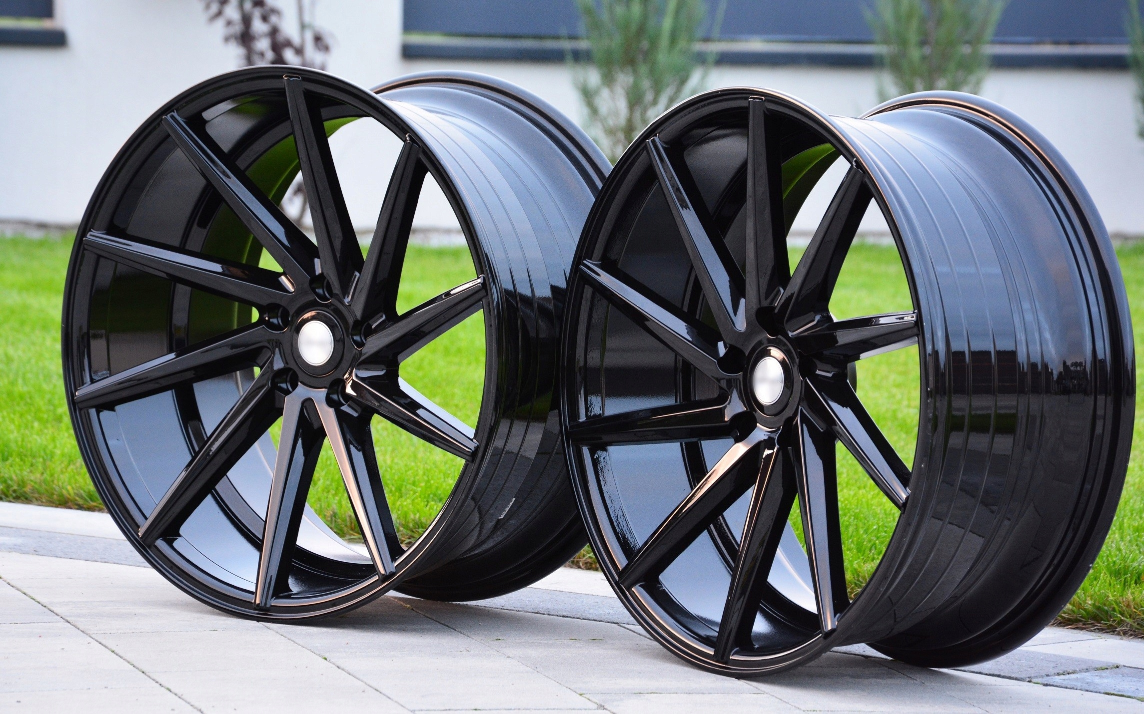 1059 B FELGI 17 5x112 TURBINY WIATRAKI AUDI VW Wykończenie BL - czarne