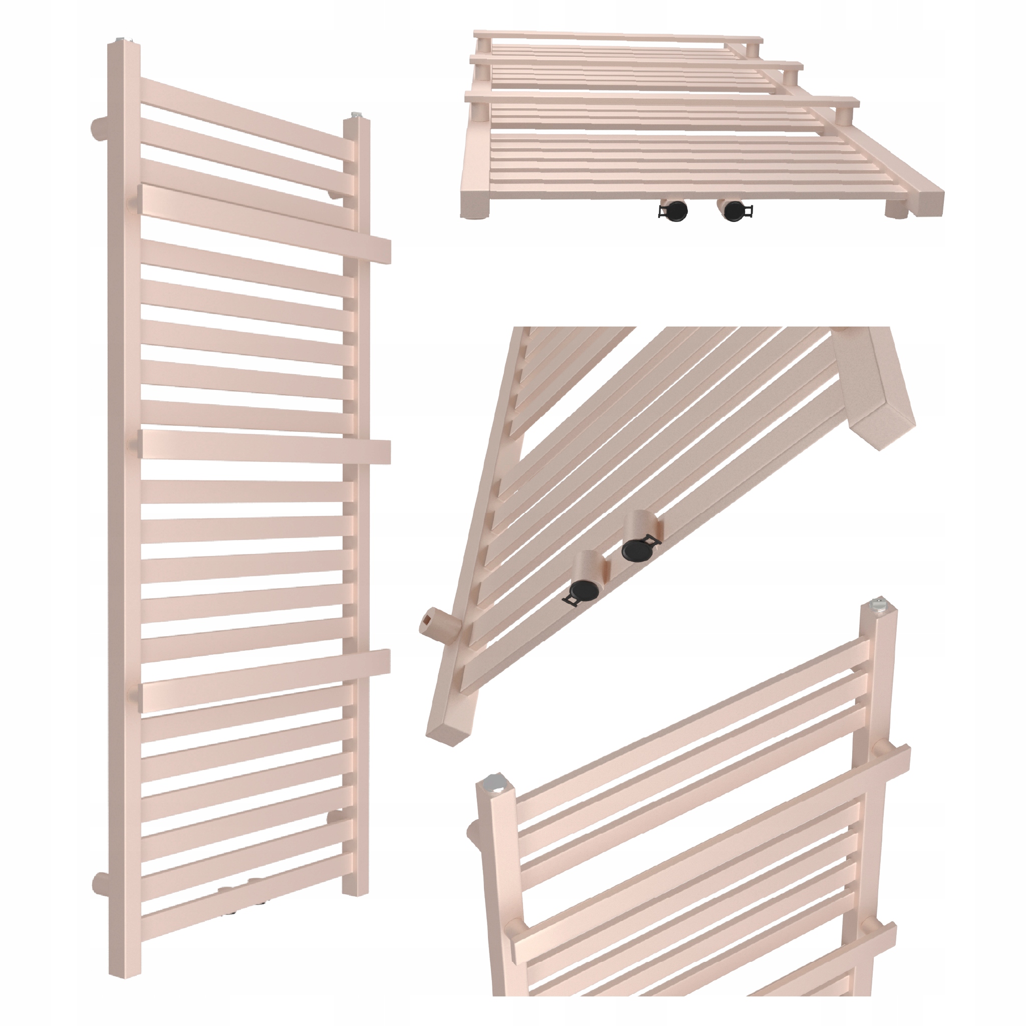 Koupelnový Radiátor Gold-middle 1350X430 Zlatý Růžový