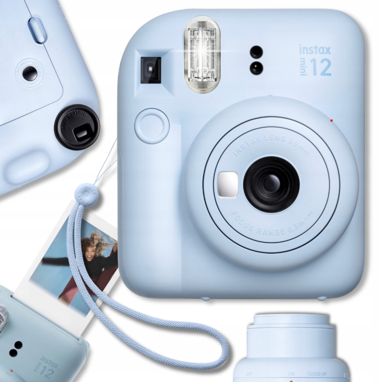 Instax Mini 12 Instantní fotoaparát Fujifilm Modrý Dárek pro děti