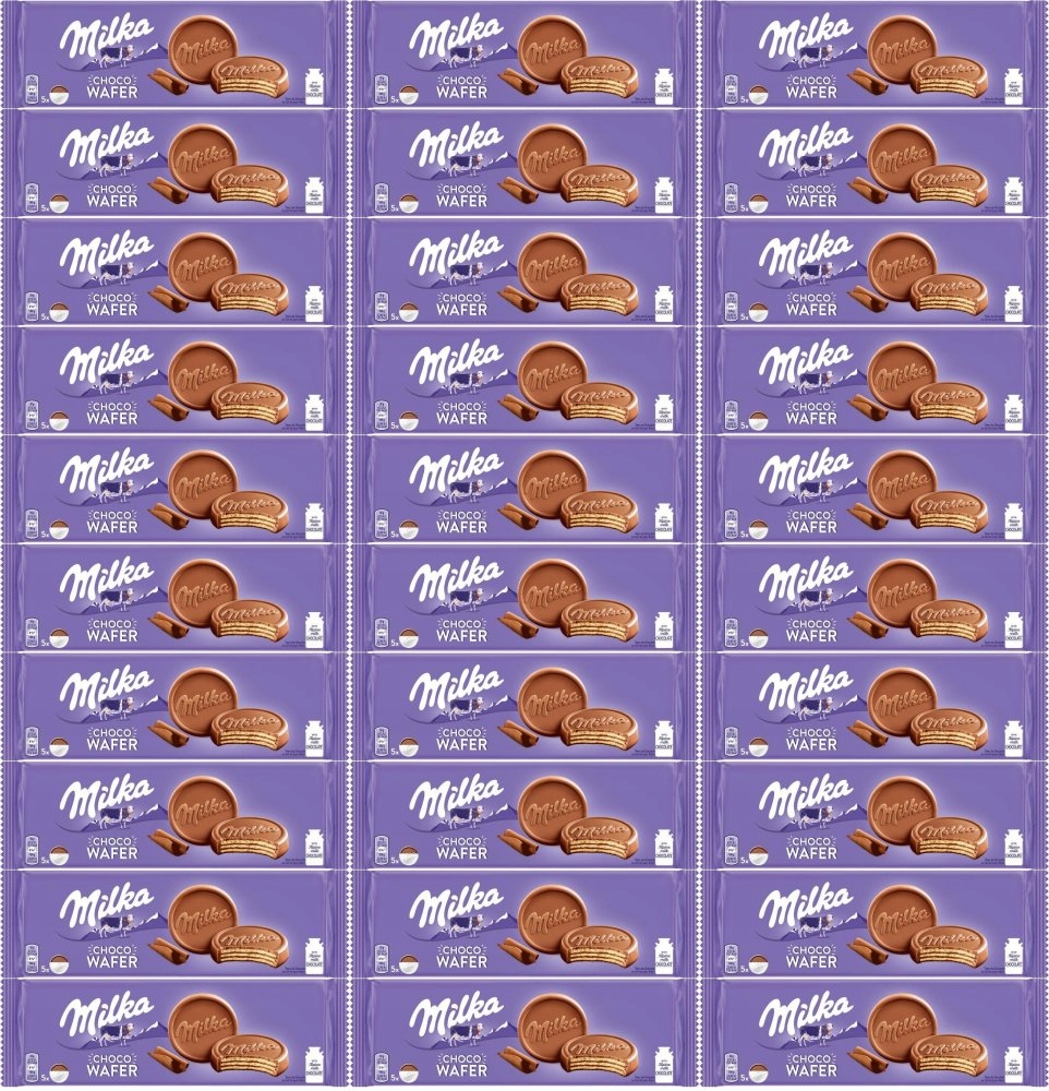 Ciastka Milka Choco Wafer, wafelki z kremem kakaowym 150 g x42