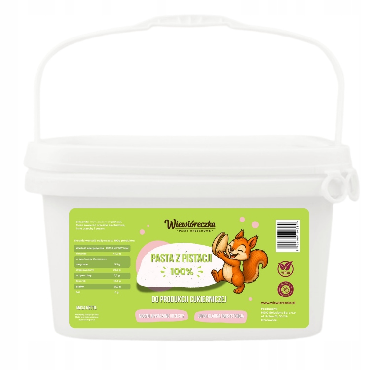 Wiewióreczka – pasta z pistácií na výrobu zmrzliny 5 kg