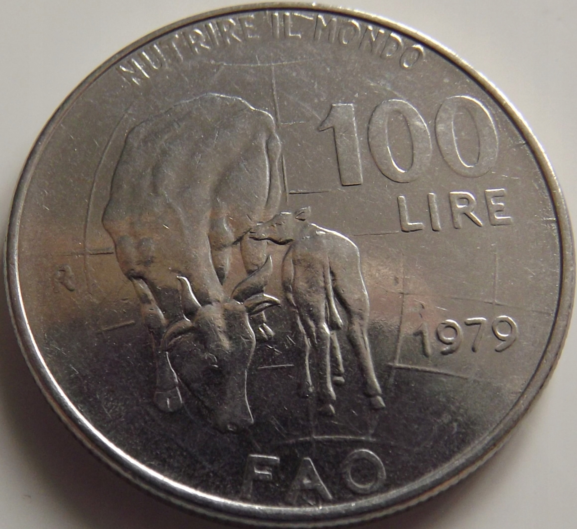 Włochy 100 Lirów 1979 FAO st. 2+