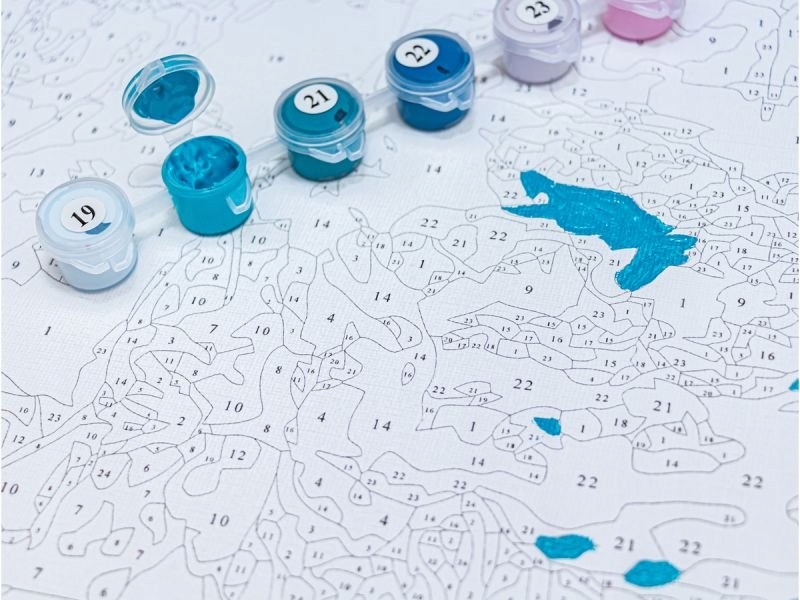 OBRAZ MALOWANIE PO NUMERACH RAMA 40x50cm BALETNICA Bohater brak