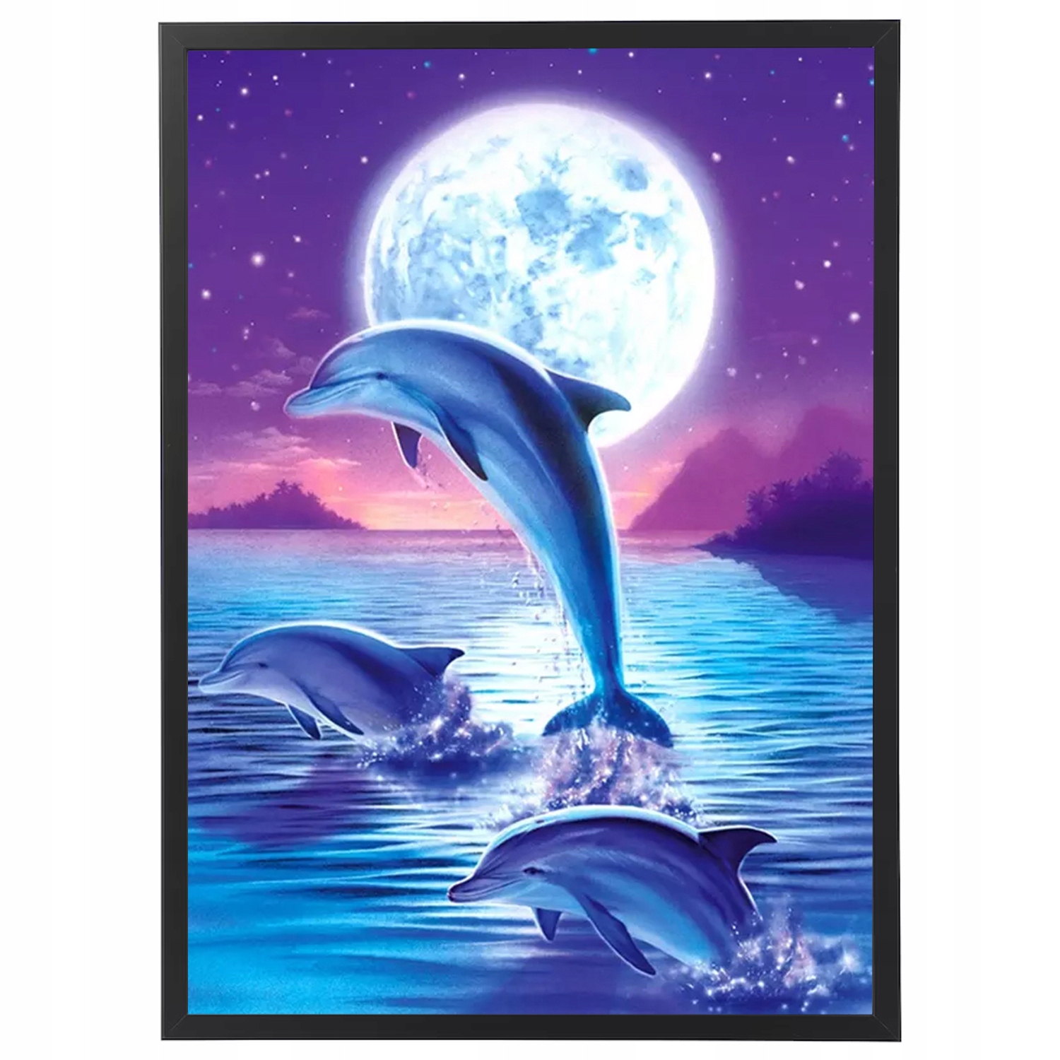 Czarna Ramka 30x40cm do diamond painting haft diamentowy mozaika solidna