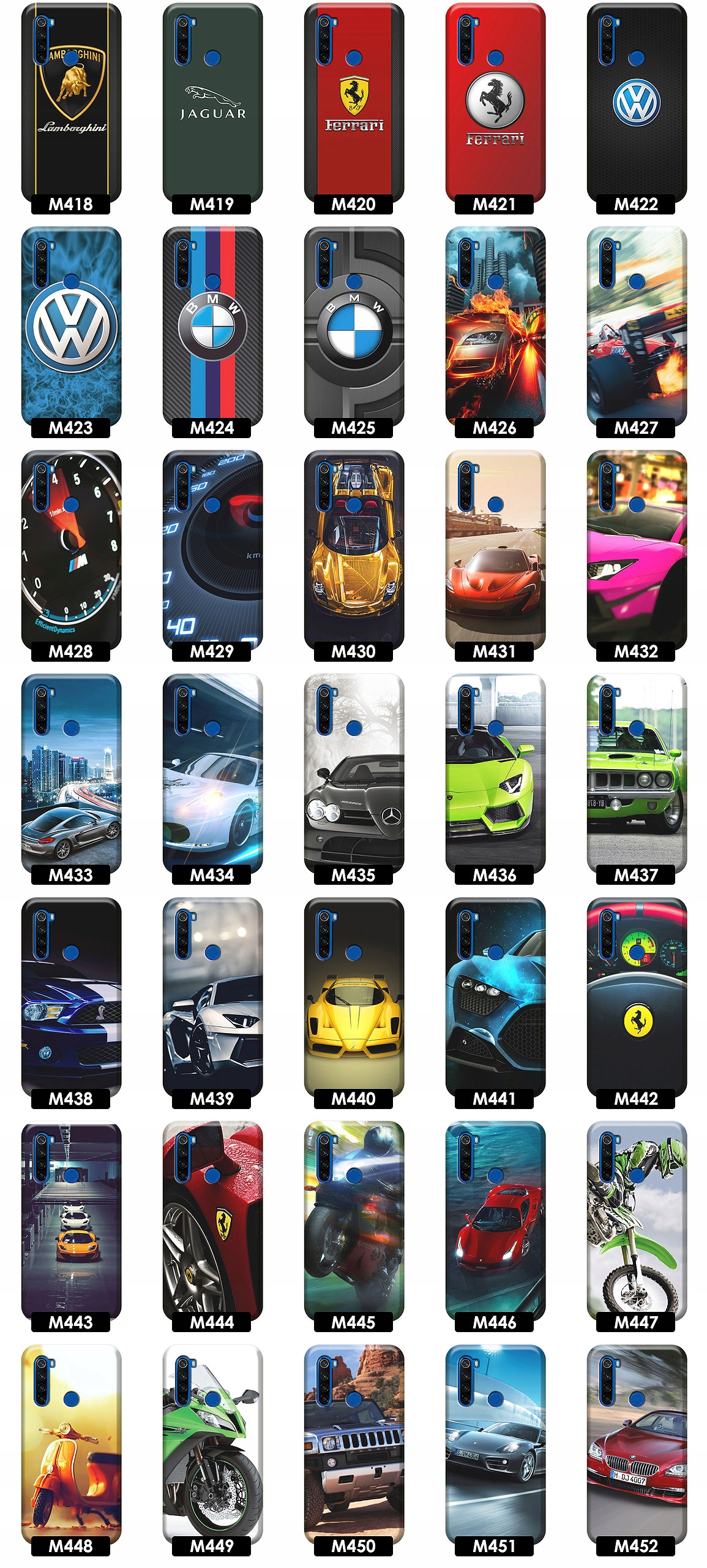 ETUI CASE OBUDOWA NA TELEFON DO XIAOMI REDMI NOTE 8T WZORY TOP100 JAKOŚĆ Kolor wielokolorowy