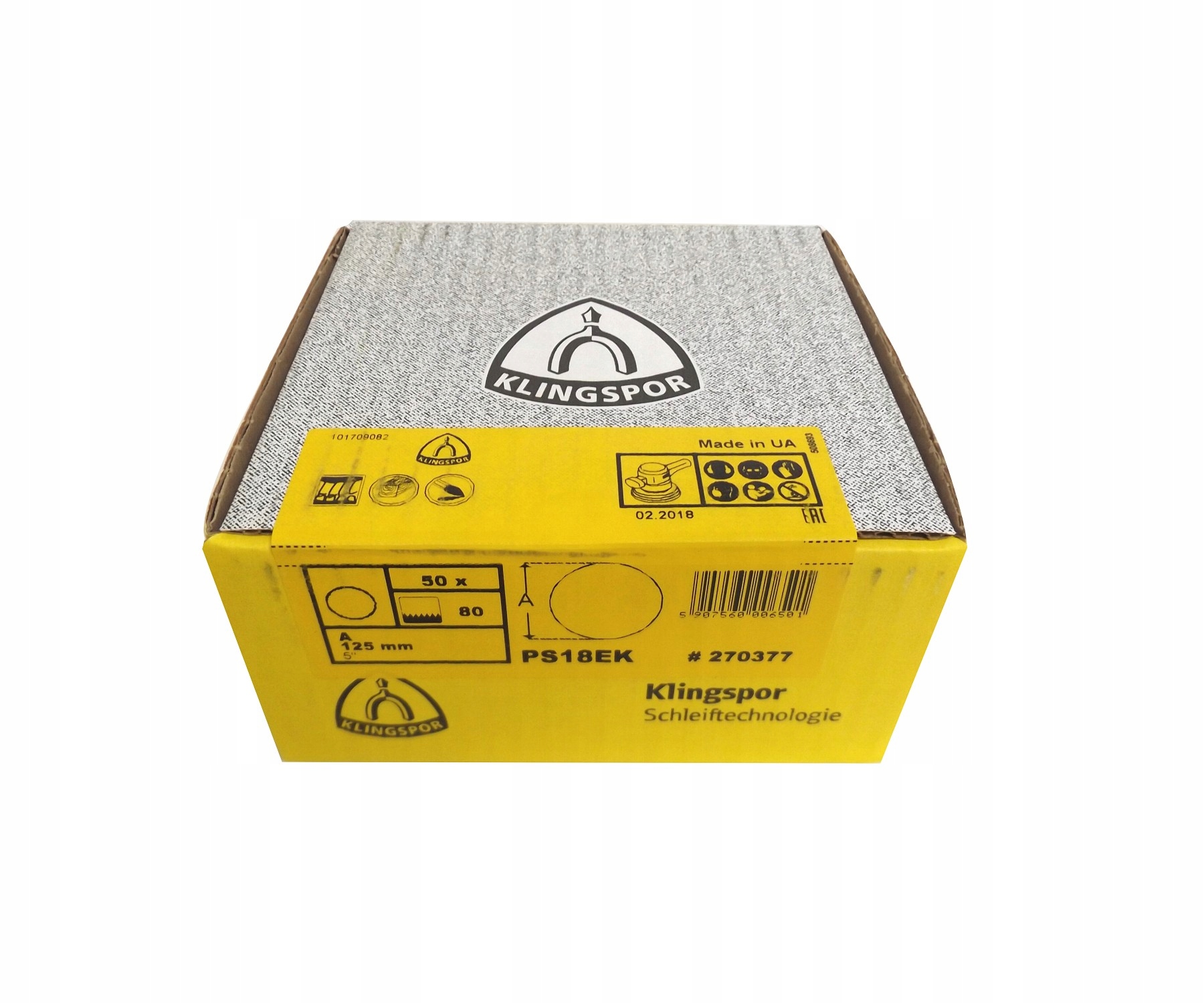 Krążek Ścierny Klingspor 125 mm gr. 80 50 Sztuk