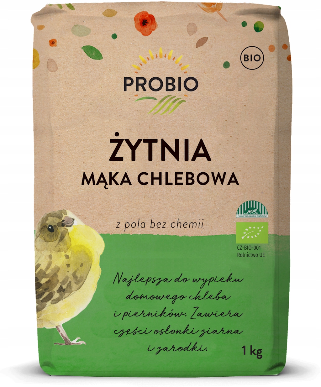 Levně 5X Žitná mouka Chlebová Typ 720 Bio 1 kg Probio