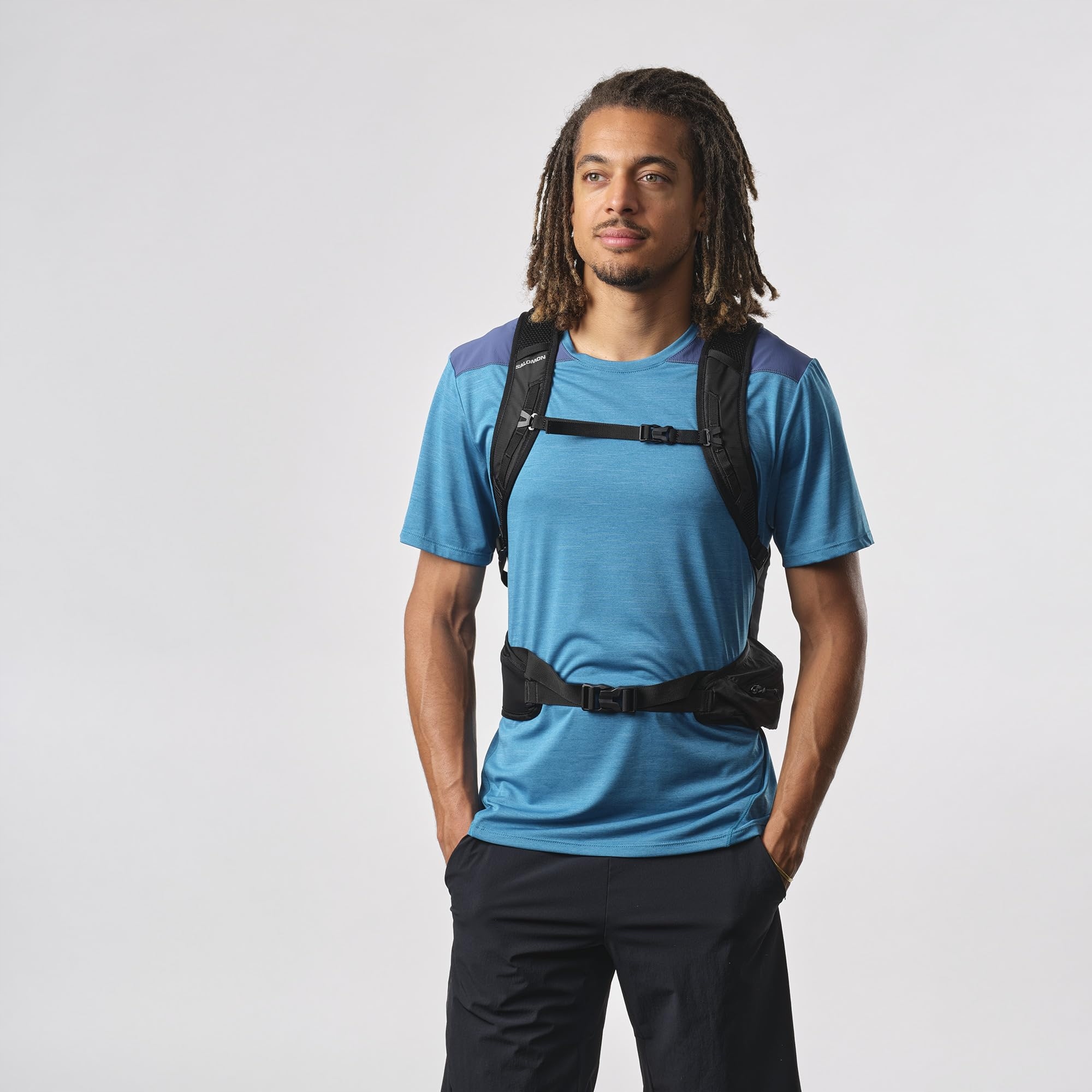 SALOMON Trailblazer 20 Plecak Turystyczny Unisex Lekki Wygodny Czarny — miniatura 3
