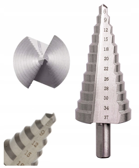 Vrták Stupňovitý Kuželový Hss 6.0-37.0 mm Vrtáky