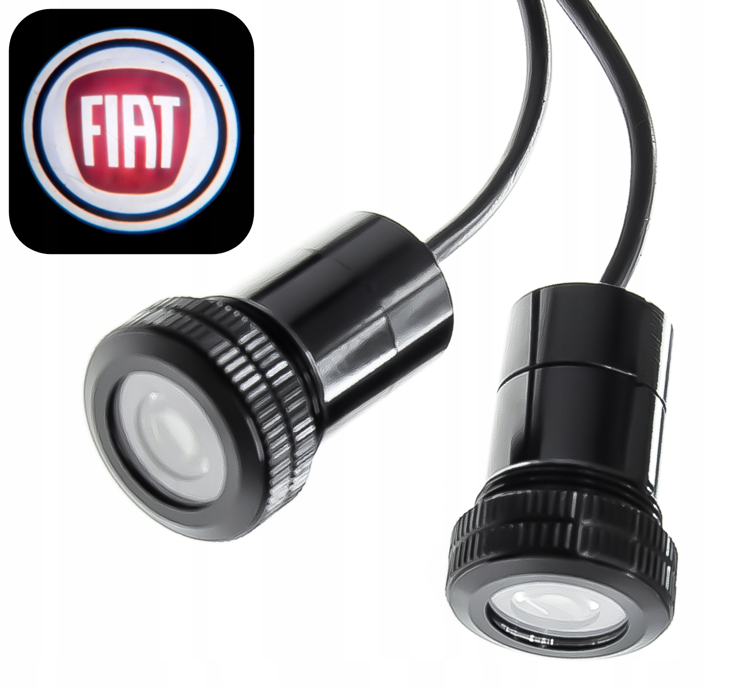 Fiat Led Logo Projektor Lampka Hd Drzwi Projektory Lampki Powitalne Do Auta
