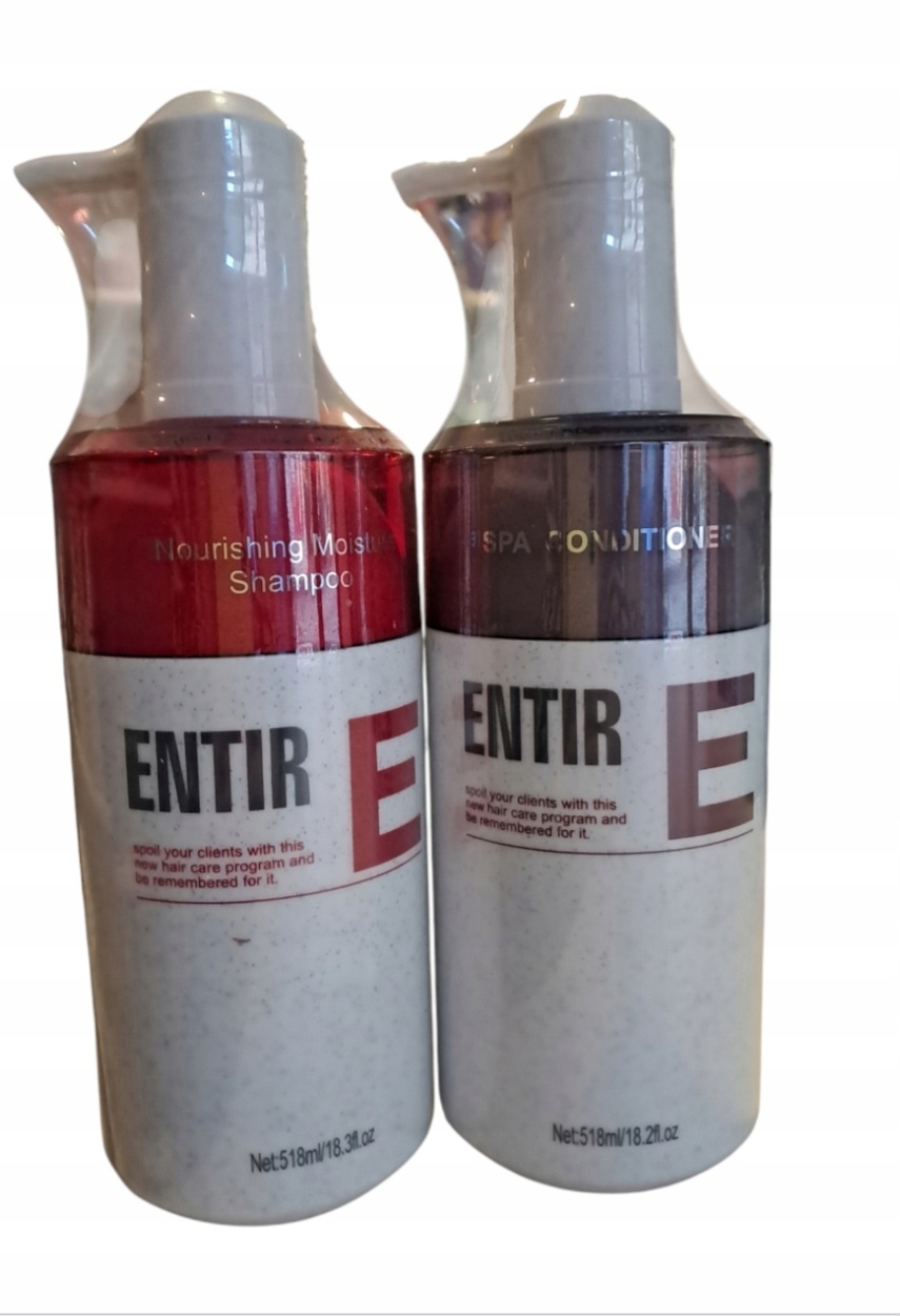 Entir Zestaw Nawilżający do włosów Szampon+Odżywka 2x518ml