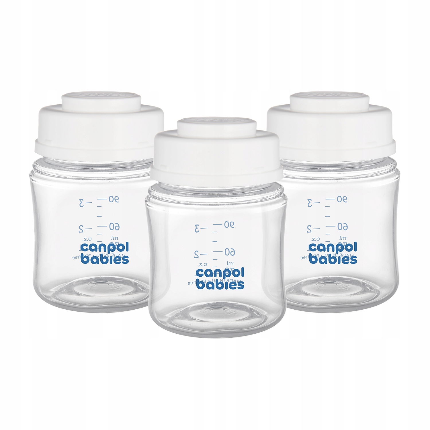 CANPOL BUTELKI DO PRZECHOWYWANIA POKARMU 3x120ml Pojemność 120 ml
