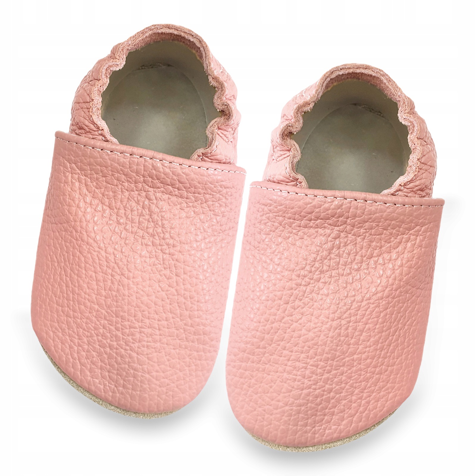 Kapcie barefoot skórzane dziecięce Funky Monkey Pro Róża 24-25