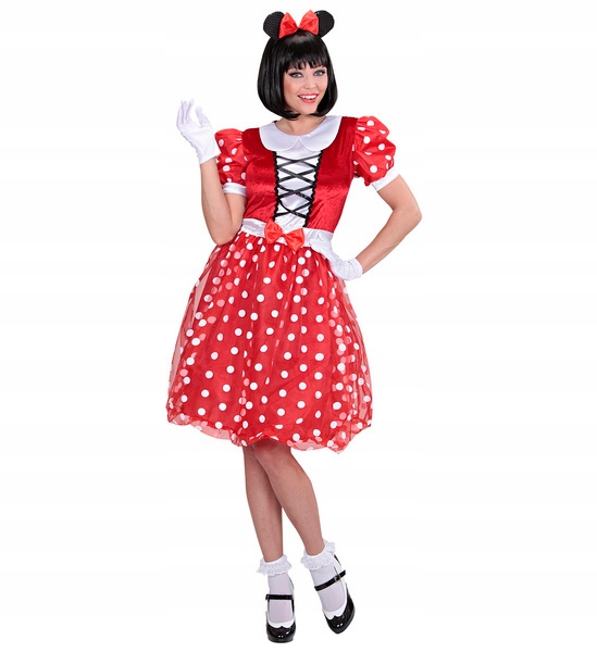 Kostým Myška Mini Mickey Miki Šaty Pohádkové S