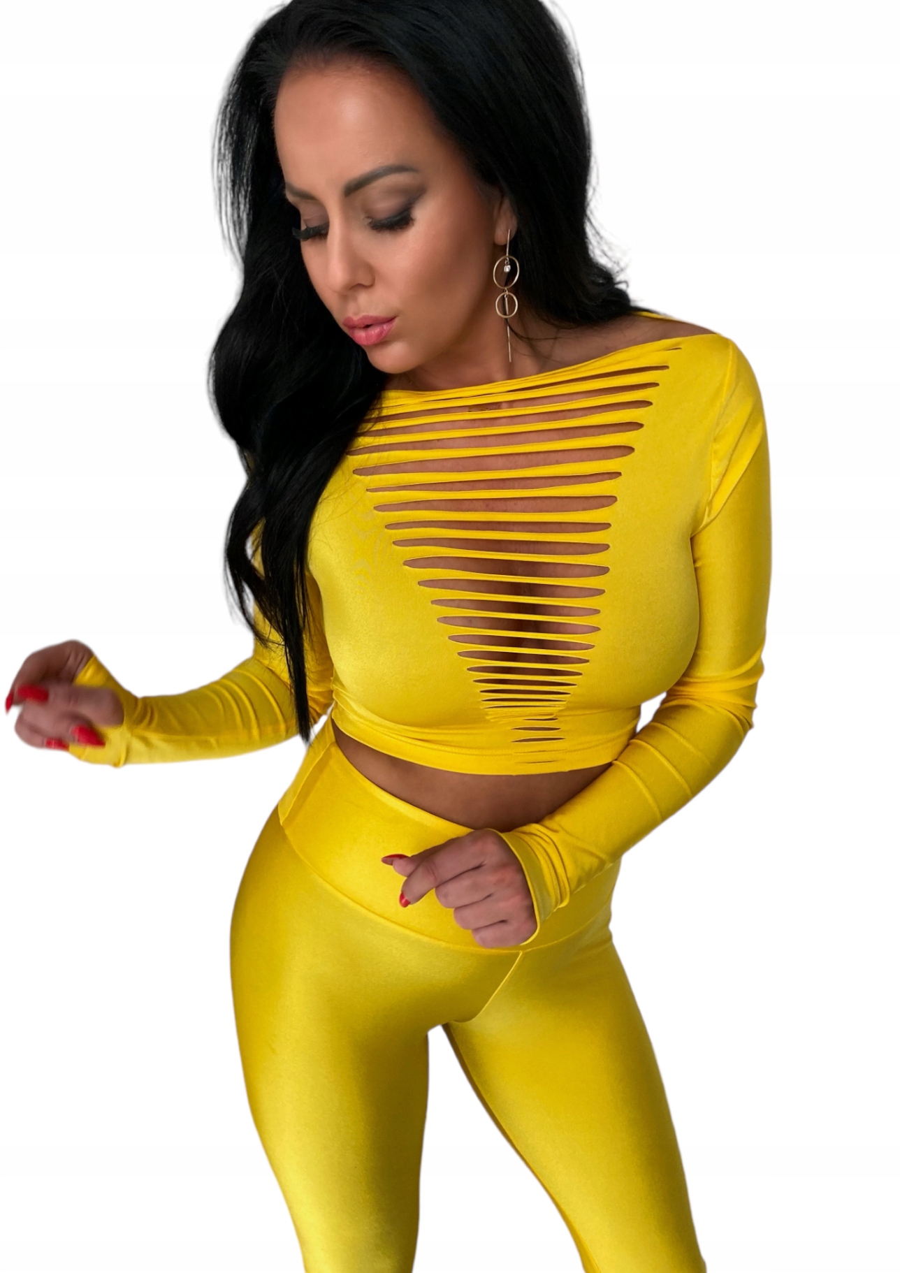 LipMar Bluza zadní strana lycra dravé řezy L 40