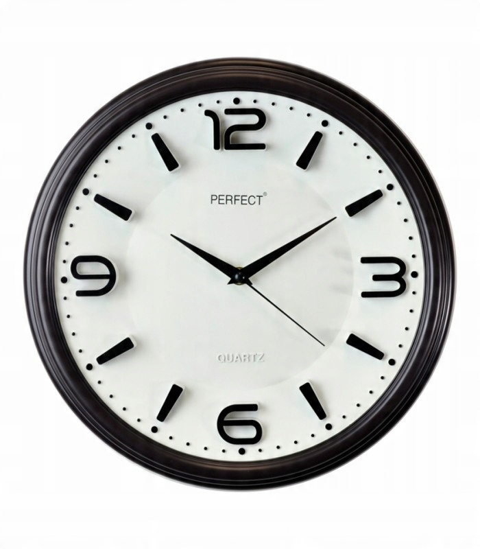 

Czytelny zegar analogowy ścienny Perfect 6200