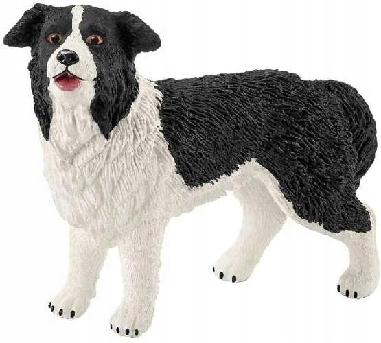 SCHLEICH PIESEK BORDER COLLIE FIGURKA KOLEKCJONERSKA RĘCZNIE MALOWANA