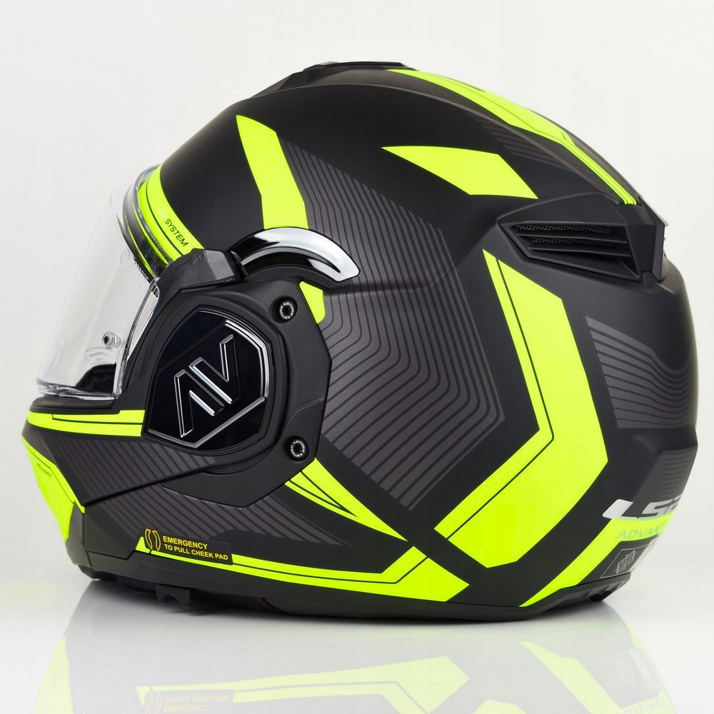 Kask motocyklowy LS2 FF906 Advant Revo Black H-V Yellow S Rozmiar S