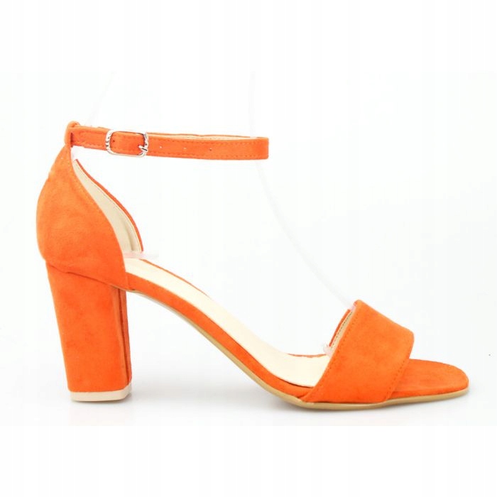 Klasyczne Sandały Czółenka Z Cholewką Zamszowe 41