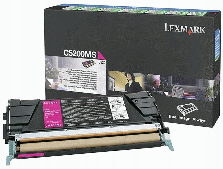 Toner Lexmark C5200MS červený (magenta)