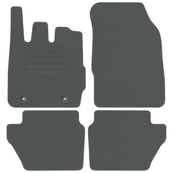 Ford Fiesta MK7 08-12 velurové koberce Comfort Šedé