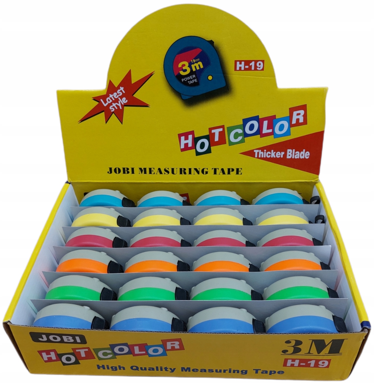 JOBI MIARA MIARKA ZWIJANA TAŚMA 3M 19mm OP. 24szt Kod producenta 13103