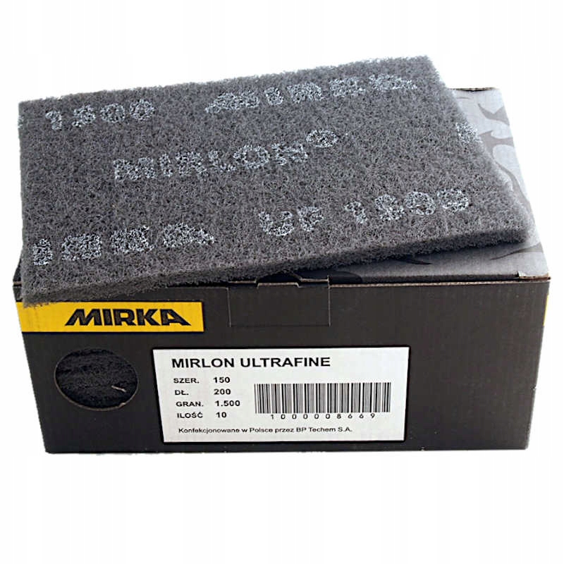 MIRKA MIRLON WŁÓKNINA ŚCIERNA SZARA ARKUSZ GR 1500