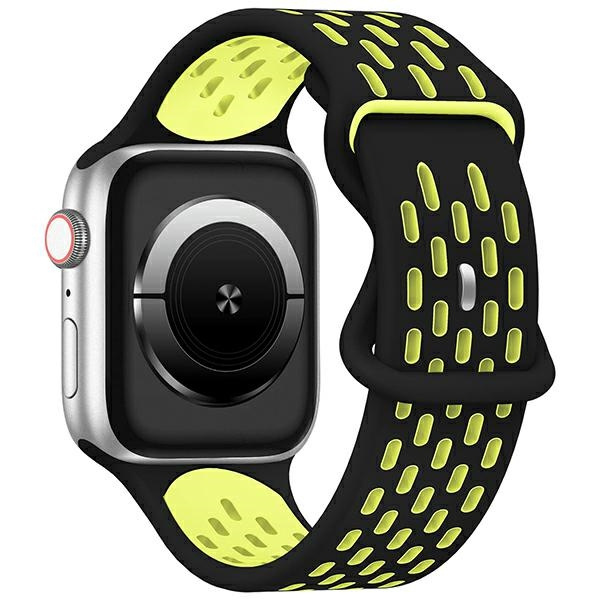 Beline pasek Apple Watch New Sport Silicone 42/44/45/49mm black/yellow