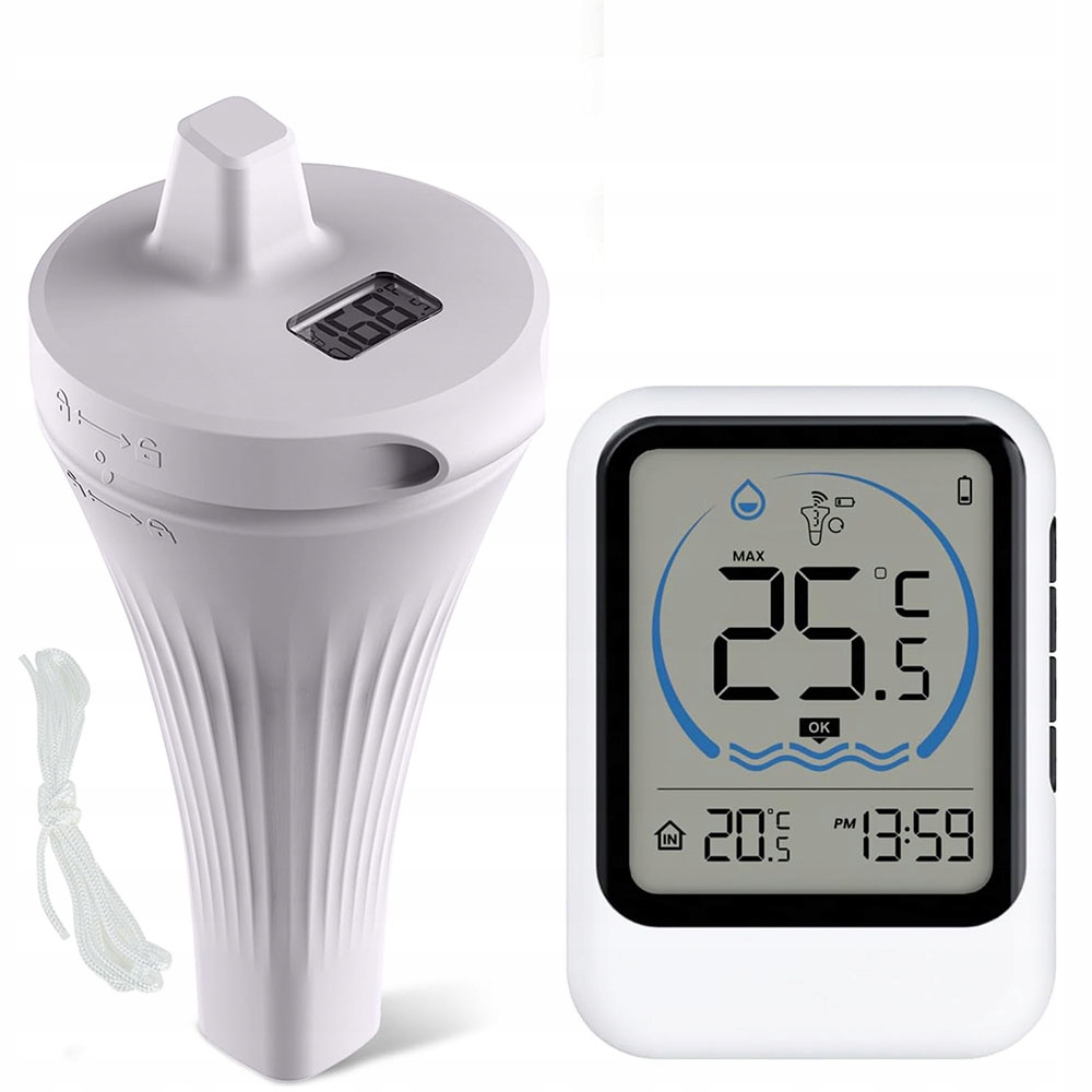 Digitální bazénový teploměr Bezdrátový plovoucí