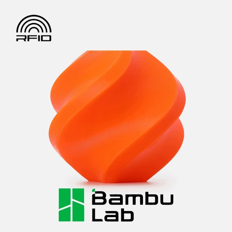 Filament Bambu Lab PETG-HF 1,75mm 1kg - z wielorazową szpulą - Orange