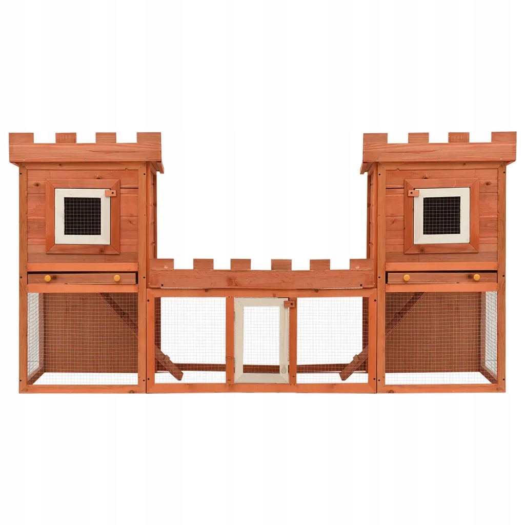 Levně vidaXL Velká klec pro králíky nebo jiná zvířata, 2-úrovňová