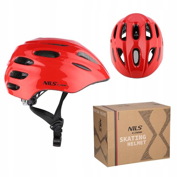 MTW01 LED KASK CZERWONY ROZM. XXS (42-48 cm) NILS EXTREME Marka Nils Extreme