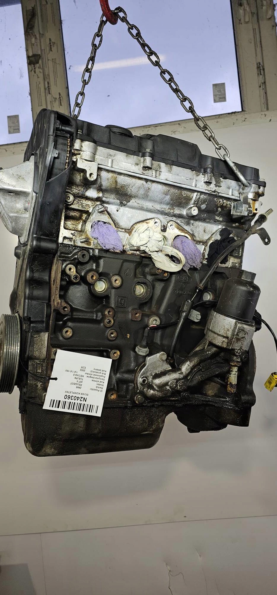 engine complete NFU 10FX3K 1.6 PEUGEOT 307 II