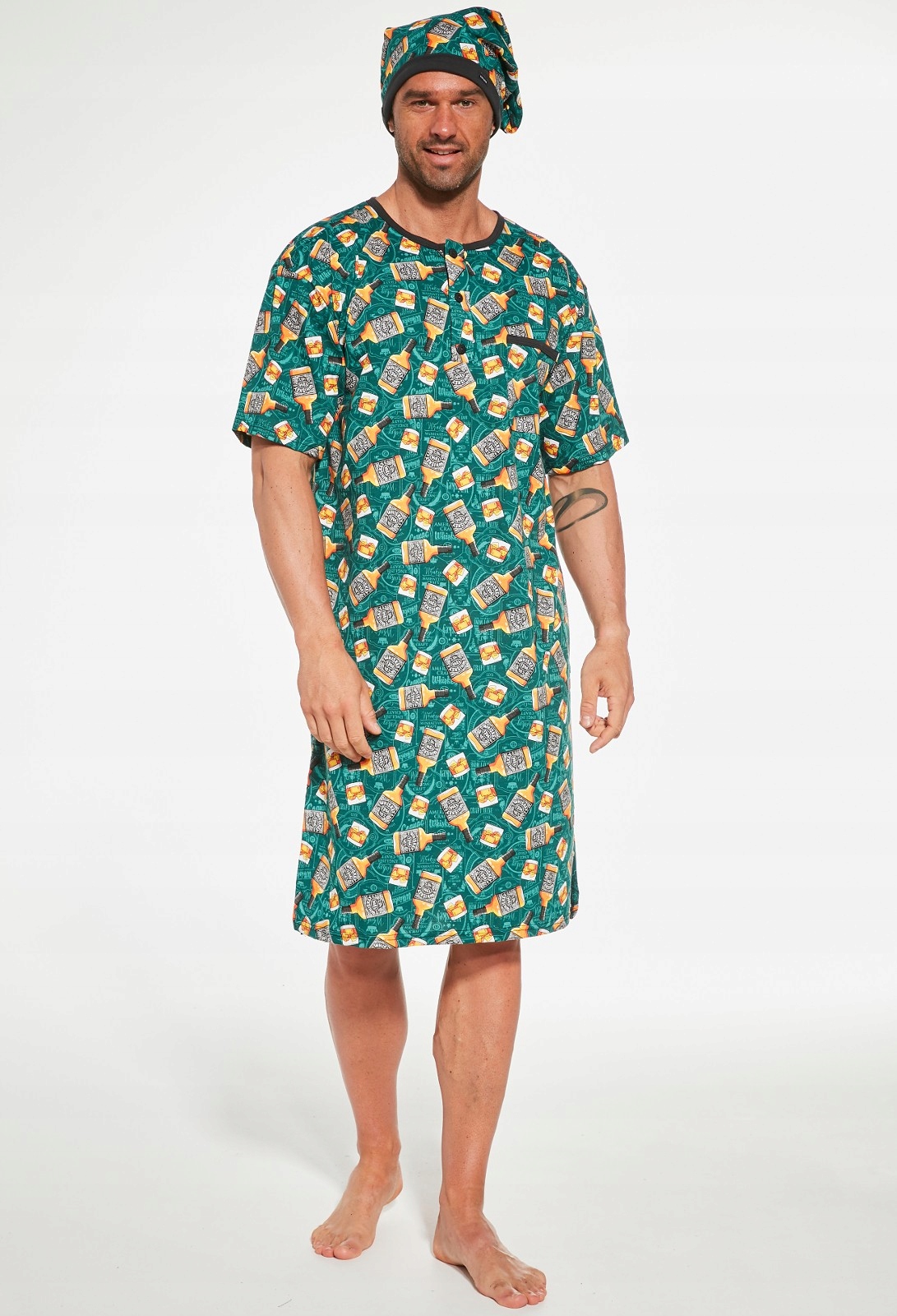 KOSZULA NOCNA ZE SZLAFMYCĄ W WHISKEY Cornette L EAN (GTIN) 5902458214617