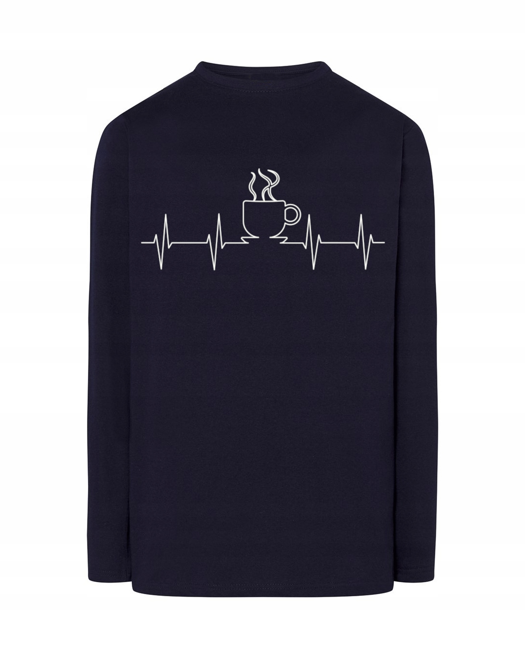 

Longsleeve męski nadruk Ekg bicie Kawa r.L