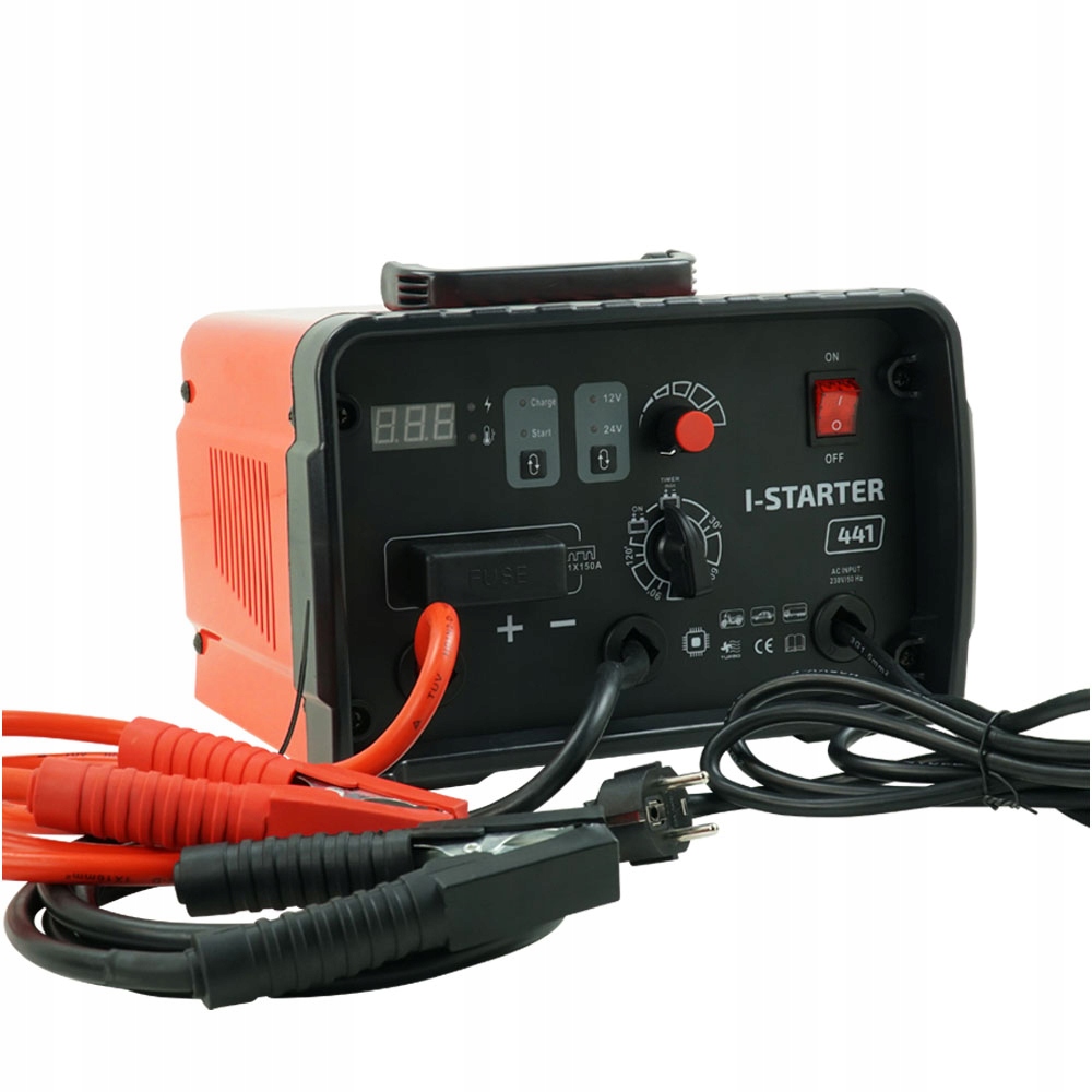 

Prostownik samochodowy z rozruchem rozruch starter