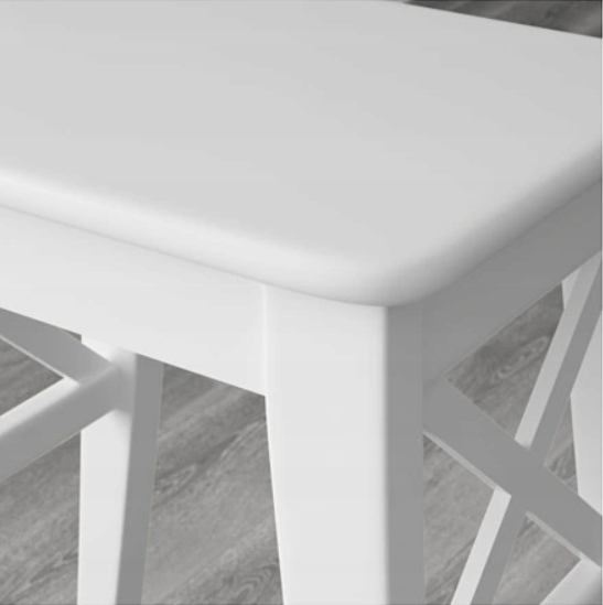 IKEA INGOLF STOŁEK krzesło BIAŁY drewniany 45cm Marka Ikea