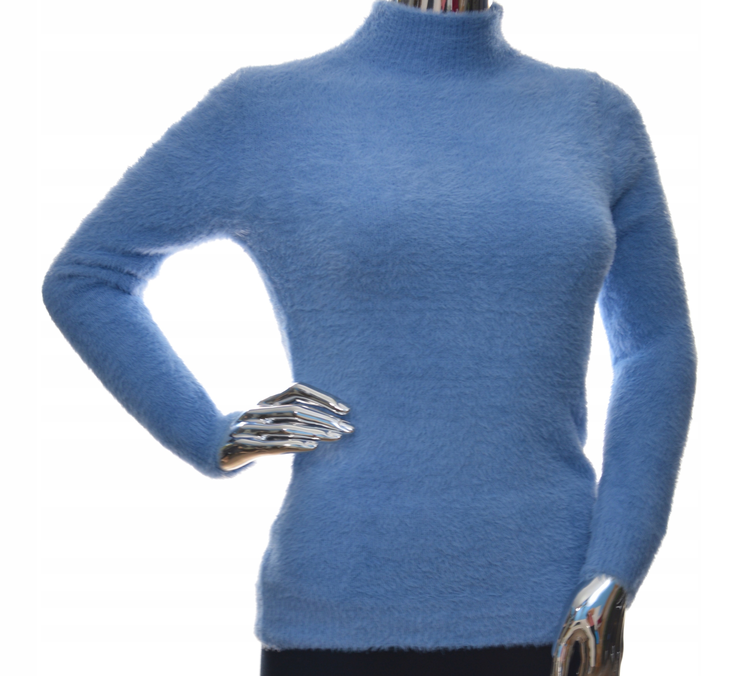 

Damski sweter z półgolfem półgolf typu alpaka Uni