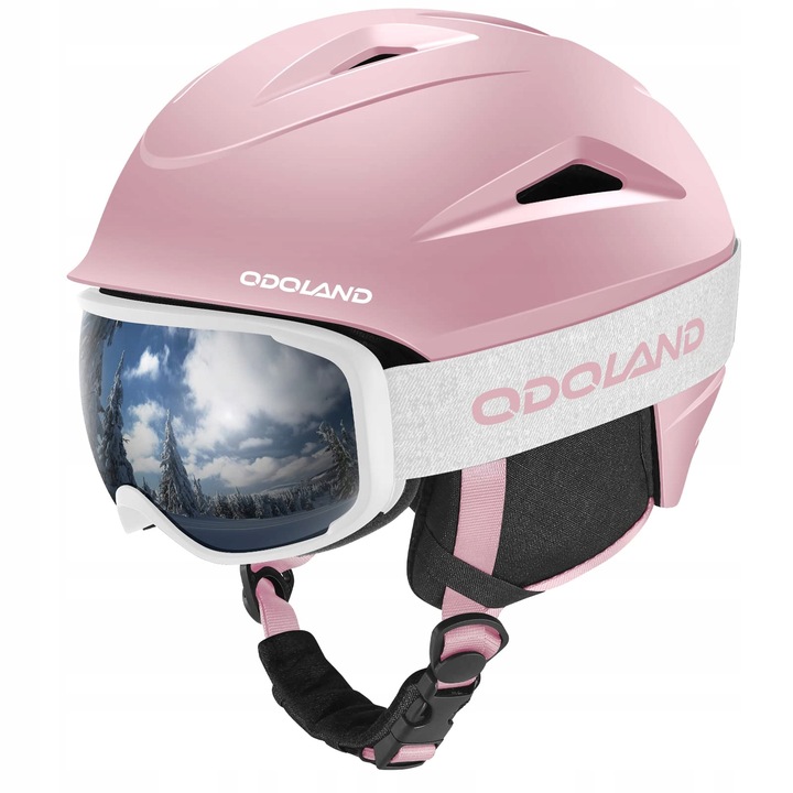 Lyžařská přilba Odoland SP0790 Pink M 57-59 Cm Brýle