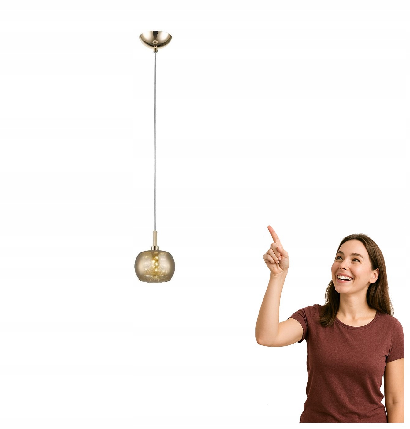 Závěsná lampa Crystal P0076-01A-F7HF Zuma Line