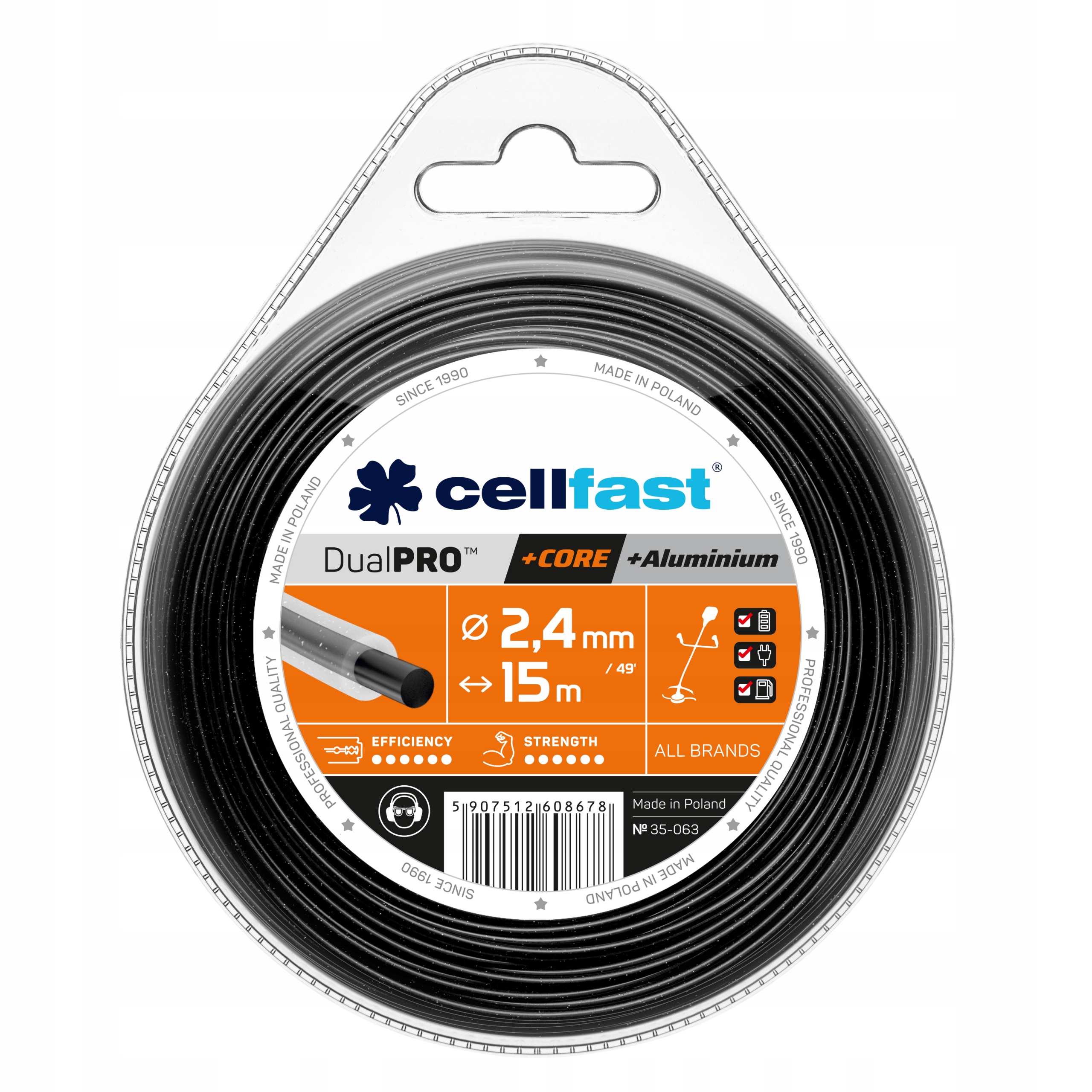 

Cellfast Żyłka Tnąca Z Rdzeniem Okrągła 2,4mm 15mb