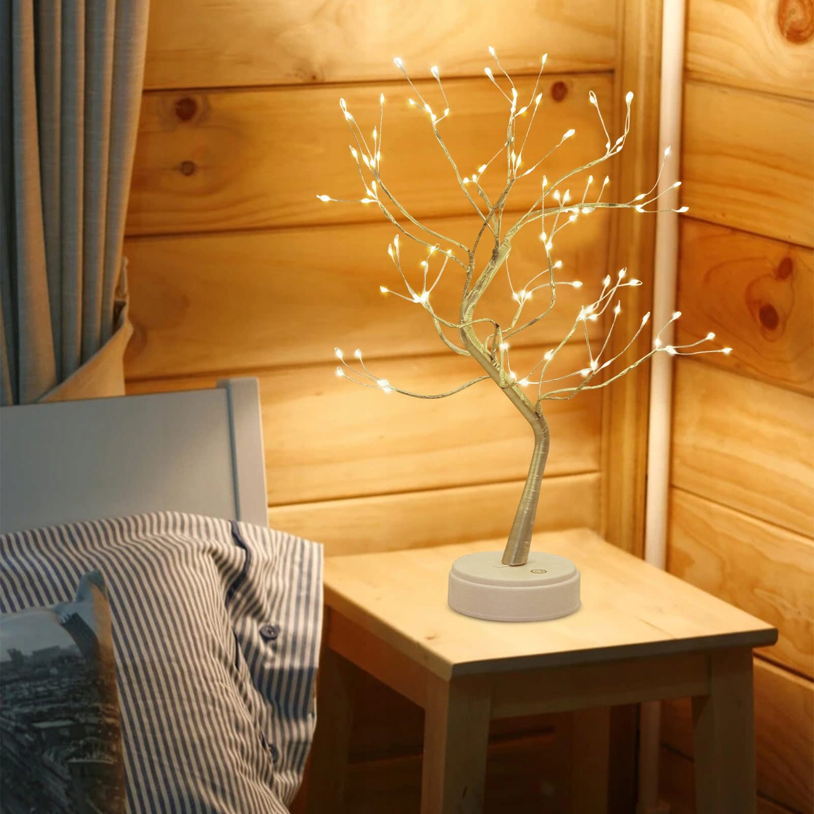 Kinamy Drzewko Bonsai Led Regulowana Lampka Dekoracyjna — miniatura 6